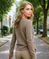 Blusa Feminina de Malha de Lã com Cashmere Manga Longa | Kalif